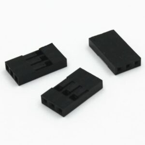 3p black housing duppont jumper head pin connector 2.54mm house 3 pin