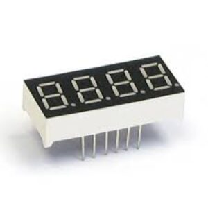 4 digit led seven segment 7 segment 0.56" inch red common anode 12 pins merah