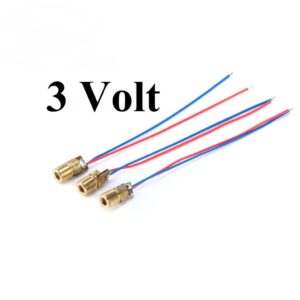 650nm 6mm 5mw 5v laser dot diode module head wl red laser diode