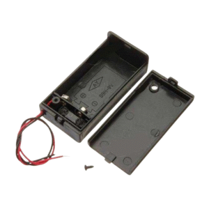 9v battery case box holder tempat baterai dengan saklar cover