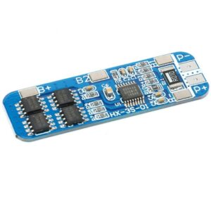 "specification: brand new size: approx.50x16x1mm overcharge detection voltage: 4.25 4.35v±0.05v over discharge detection voltage: 2.3 3.0v±0.05v maximum discharge current: 10a maximum working current: 5a 8a transient current: 9a 10a operating temperature: 40~50℃ storage temperature: 40~80℃ quiescent current: ＜6ua internal resistance: ＜60mΩ service life: ＞30,000 hours"