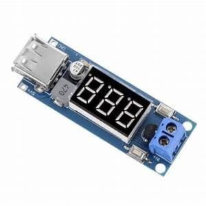 dc step down 6.5v 40v to 5v 2a converter voltmeter