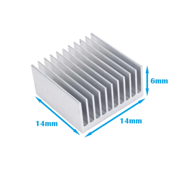aluminum heatsink 14x14x6mm