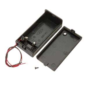 9v battery case box holder tempat baterai dengan saklar cover