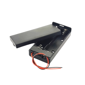 battery holder 18650 2 slot box batere baterai kotak case dengan kabel