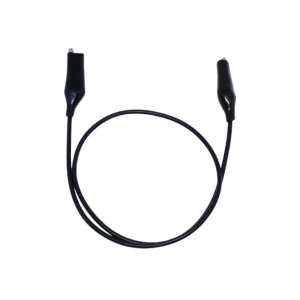 kabel klip buaya crocodile alligator clip 25mm 50cm cable length black and red