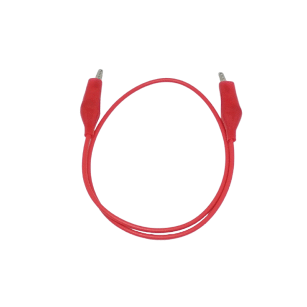kabel klip buaya crocodile alligator clip 25mm 50cm cable length black and red