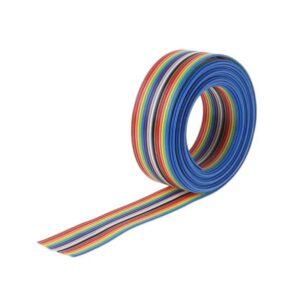 1cm 16p 1.27mm pitch color flat ribbon cable rainbow dupont wire for fc dupont connector