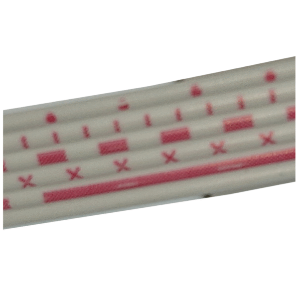 kabel pita 6pin flat 6 jalur pelangi cable per 10cm ul2468
