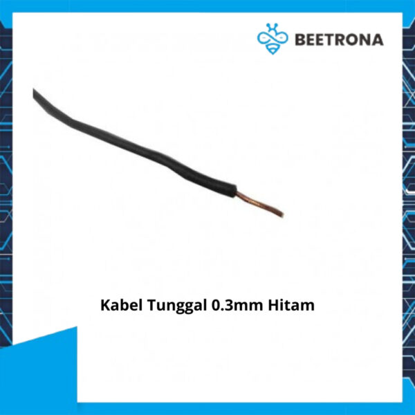 kabel tunggal tembaga pejal 0.3mm pvc merah