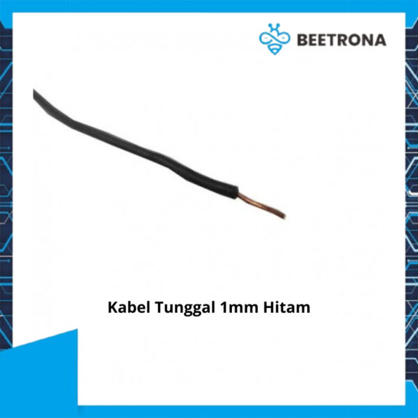 kabel tunggal tembaga pejal 1mm pvc merah