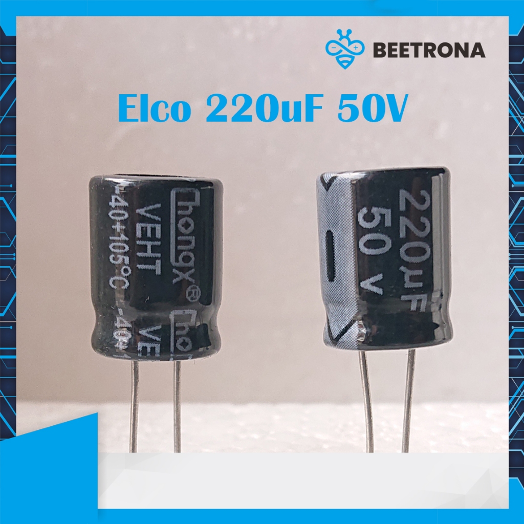 elco kapasitor 220uf 50v elco kapasitor 220uf 50v