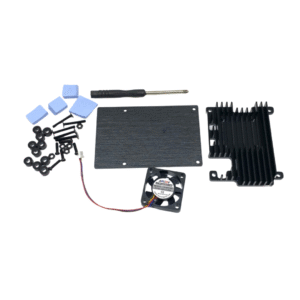 raspberry pi aluminium aluminum case dengan fan