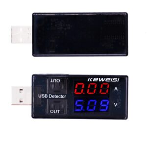 usb current voltage tester usb voltage ampmeter double row keweisi