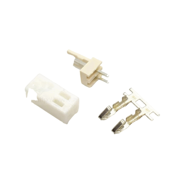 white housing kf2510 connector 2.54mm pitch 2p pin header + housing + crimp