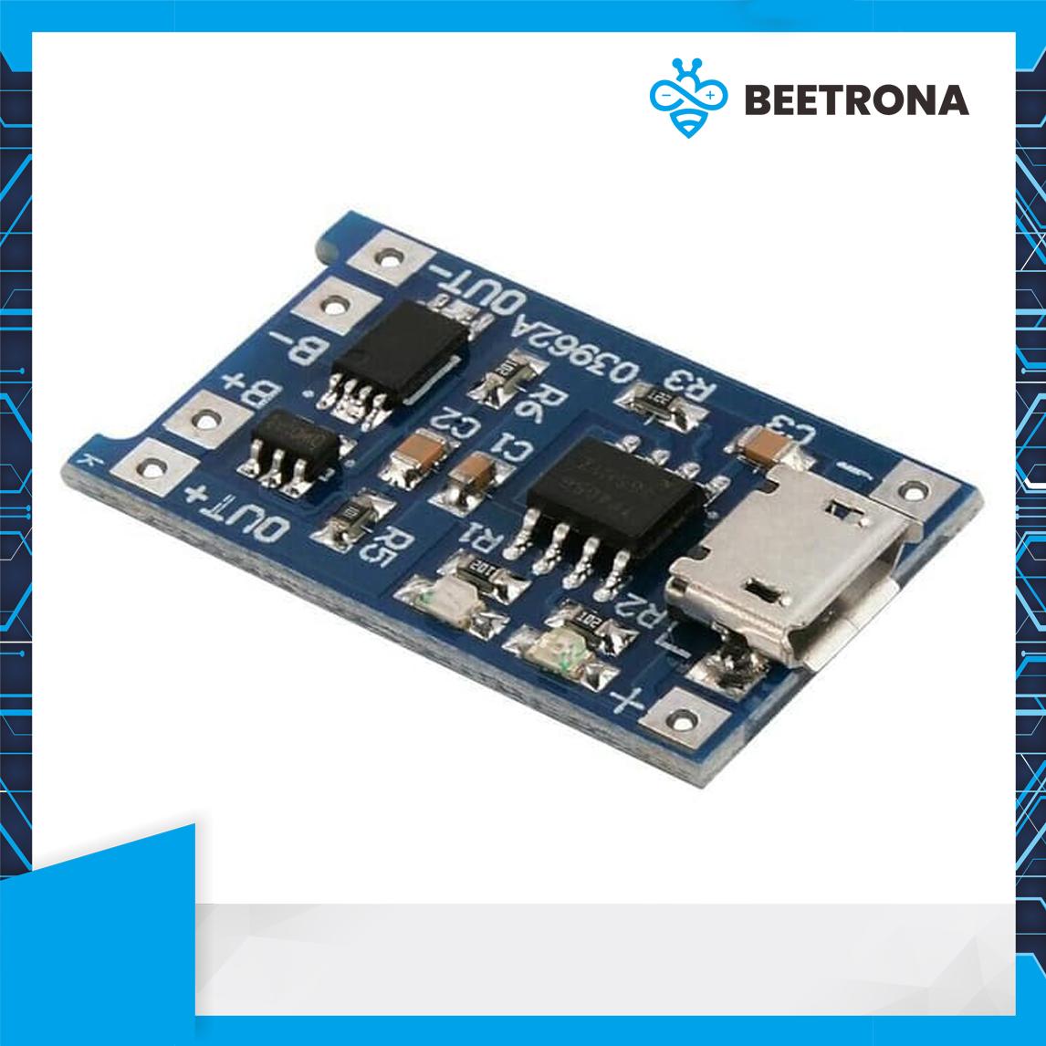 TP4056 Micro USB with Protection Battery Charger Module 1A - Gambar 2